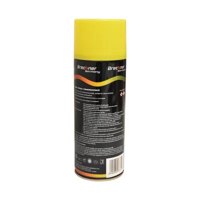 Spray vopsea acrilic termorezistent la 400 grade galben 450ml Breckner Germany - imagine 2