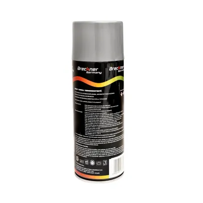 Spray vopsea acrilic termorezistent la 400 grade argintiu 450ml Breckner Germany - imagine 2