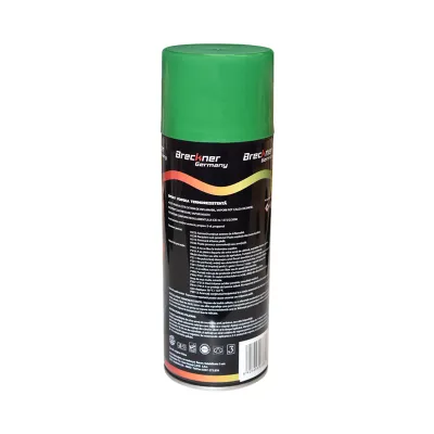 Spray vopsea acrilic termorezistent la 400 grade verde 450ml Breckner Germany - imagine 2