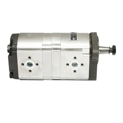 Pompa hidraulica cu sens rotatie stanga, debit 14+8cm3 pentru Claas, Renault 7700035525 - imagine 3
