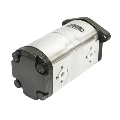 Pompa hidraulica cu sens rotatie stanga, debit 14+8cm3 pentru Claas, Renault 7700035525 - imagine 2