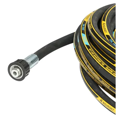 Rola 16,6m furtun spalatorie DN8 1SN cu mufa 22x1,5mm la ambele capete - imagine 2