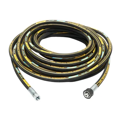 Rola 17m furtun spalatorie DN8 1SN cu mufa 22x1,5mm si armatura 3/8 la capete - imagine 4