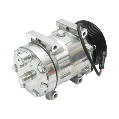 Compresor clima AC 12V New Holland, Case IH Z=10 cod OEM 87709773, 87300121, QP7H15-6020G - imagine 4