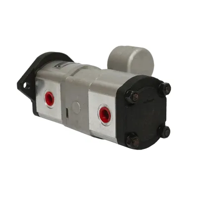 Pompa hidraulica dubla, debit 18+14cm3, sens rotatie spre dreapta pentru Massey Ferguson OEM 3800195M91 - imagine 5