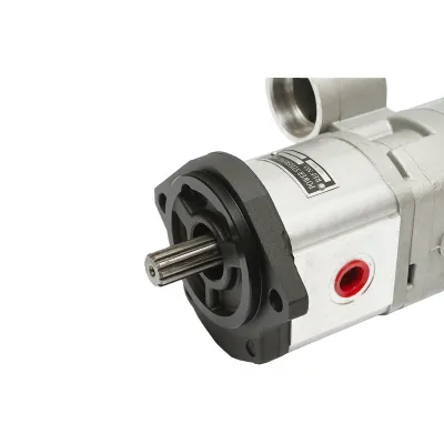 Pompa hidraulica dubla, debit 18+14cm3, sens rotatie spre dreapta pentru Massey Ferguson OEM 3800195M91 - imagine 6