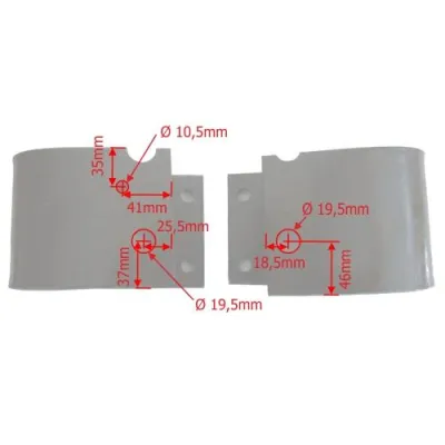 Set arc foaie mecanism hidraulic stanga/dreapta pentru Fendt cod OEM 258861030049 - imagine 5