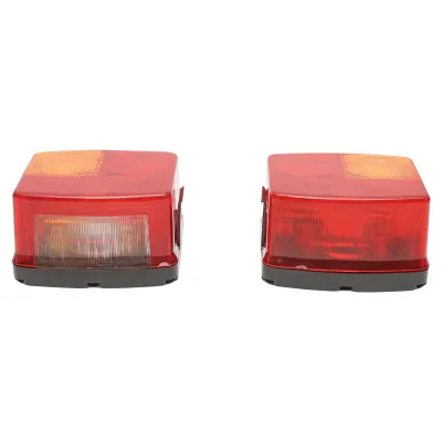 Set lampi spate dreptunghiulare stanga/dreapta pentru John Deere, Deutz Fahr, Renault Fendt 2377139KZ, 2377138, UC 1001-49 - imagine 3
