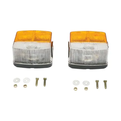 Set lampi semnalizare si pozitie fata stanga/dreapta John Deere, Renault, Deutz Fahr, Fendt 95x90x55mm cod OEM 3057564R91, 3226119R1, 6005014057, AL60127, X830180036000, 02377448, 04389584 - imagine 2