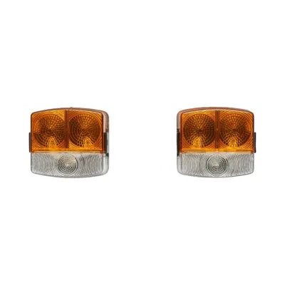 Set lampi semnalizare si pozitie fata stanga/dreapta John Deere, Renault, Deutz Fahr, Fendt 95x90x55mm cod OEM 3057564R91, 3226119R1, 6005014057, AL60127, X830180036000, 02377448, 04389584