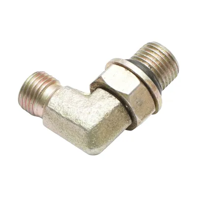 Adaptor hidraulic 90 grade pentru JCB cod OEM 816/90618, 816/13383, 332/R7492, 332/R5971, 816/90199 Breckner Germany - imagine 3