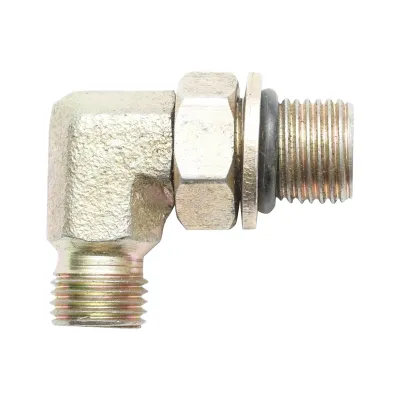Adaptor hidraulic 90 grade pentru JCB cod OEM 816/90618, 816/13383, 332/R7492, 332/R5971, 816/90199 Breckner Germany