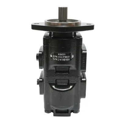 Pompa hidraulica tripla cu supapa 37/33CC pentru incarcator, manitou JCB cod OEM 332/F9031, 20/925581, 333/G5391, 7049532007 - imagine 4