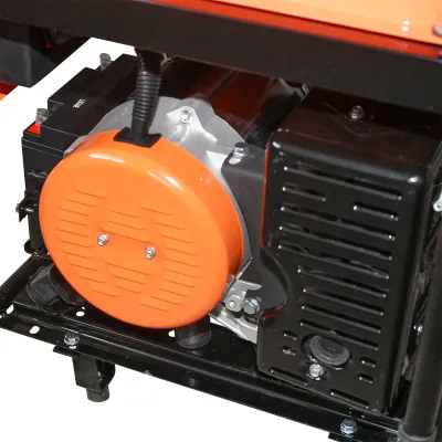 Generator electric 5.5kW/220V, motor pe benzina 15CP, pornire electrica/manuala THOR - imagine 7
