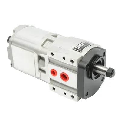 Pompa hidraulica dubla pentru Massey Ferguson sens rotatie stanga cod OEM 3797116M2 - imagine 3