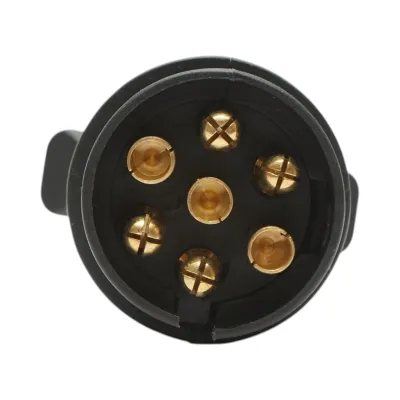 Priza remorca Massey Ferguson, New Holland 12V, 7 pini cod OEM 1427996M1 Breckner Germany - imagine 4