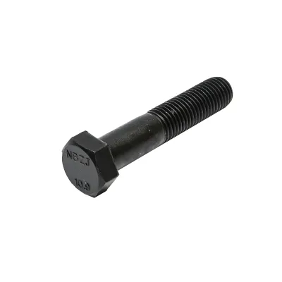 Set 10 surub negru cu cap hexagonal DIN 931 M24x120mm G10.9 - imagine 3