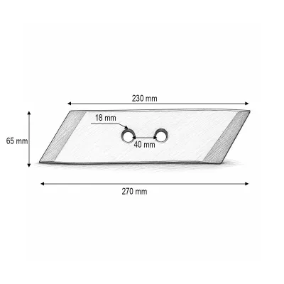 Dalta brazdar dreapta Kverneland cod OEM 053090 - imagine 3