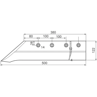 Brazdar plug cu cioc/dalta model Vogel Noot pentru PP3 si PP4 - imagine 3