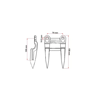 Deget dublu combina Z11228 John Deere - imagine 3