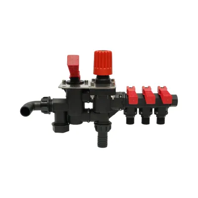 Distribuitor cu 3 cai si manometru cu glicerina pentru erbicidator - imagine 6