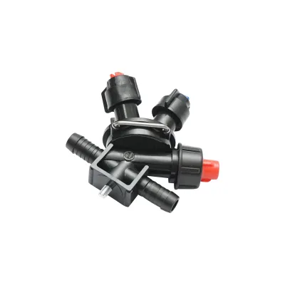 Stropitor complet intermediar cu 3 diuze si un picurator pentru instalatie erbicidator - imagine 3
