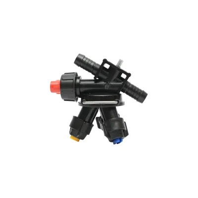 Stropitor complet intermediar cu 3 diuze si un picurator pentru instalatie erbicidator - imagine 4