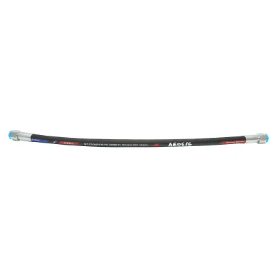Furtun presiune 2SN DN10 sertizat cu capete fixate hidraulic L = 600 mm (Reductie M20X20)