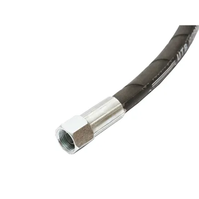 Furtun presiune 2SN DN10 sertizat cu capete fixate hidraulic L = 1000 mm (Reductie M20X20) - imagine 4