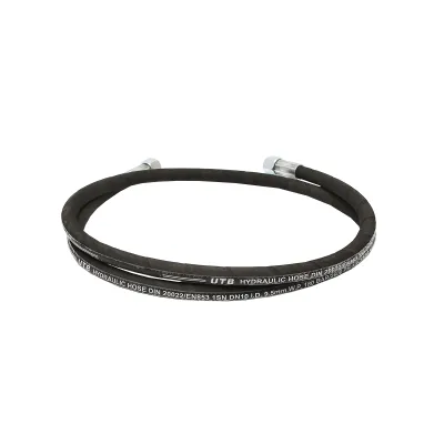 Furtun presiune 2SN DN10 sertizat cu capete fixate hidraulic L= 1800mm (Reductie M20X20) - imagine 3