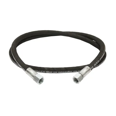 Furtun presiune 2SN DN10 sertizat cu capete fixate hidraulic L= 1800mm (Reductie M20X20) - imagine 2