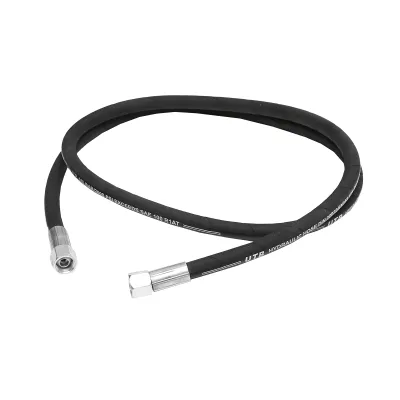 Furtun presiune 2SN DN10 sertizat cu capete fixate hidraulic L=2000mm M20 - imagine 2