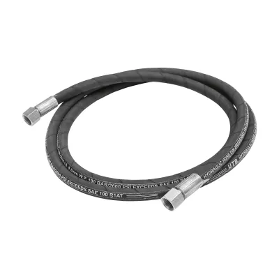 Furtun presiune 2SN DN10 sertizat cu capete fixate hidraulic L = 2700 mm (Reductie M20X20) - imagine 3