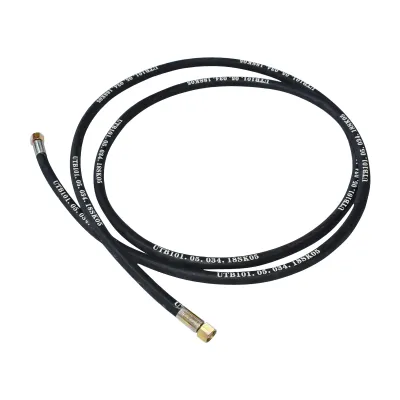 Furtun presiune 2SN DN10 sertizat cu capete fixate hidraulic L = 3400 mm (Reductie M20X20) - imagine 2