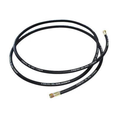 Furtun presiune 2SN DN10 sertizat cu capete fixate hidraulic L = 4000 mm (Reductie M20X20) - imagine 3