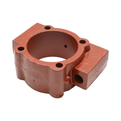 Corp - carcasa lagar disc GD 3,2 asamblat cu rulmenti 32011 si semimosoare - patrat de 30,5 - imagine 2