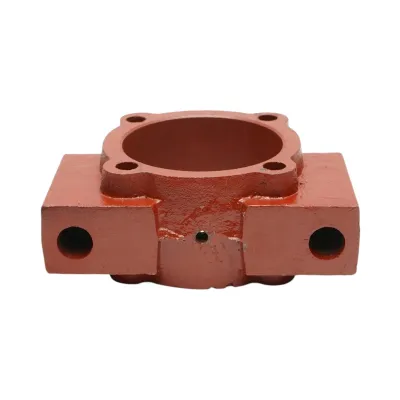 Corp - carcasa lagar disc GD 3,2 asamblat cu rulmenti 32011 si semimosoare - patrat de 30,5 - imagine 3