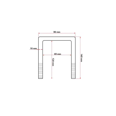 Brida combinator U M16 4.4.6 125x65x96mm - imagine 4
