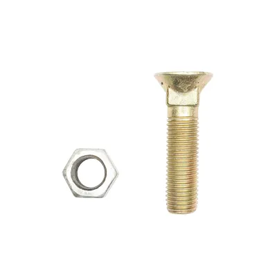 Surub cap patrat plaz cu piulita M20x80mm  - imagine 3