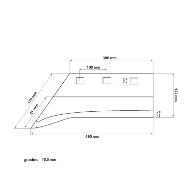 Brazdar plug cu cioc tip PP4 sormaitat model Ucraina - imagine 4