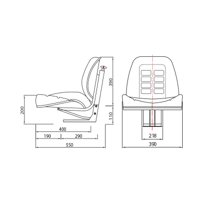Scaun universal tractor  - imagine 4