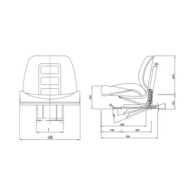 Scaun universal tractor - imagine 4