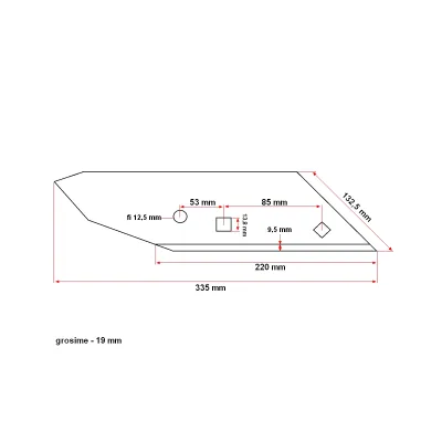 Varf brazdar stanga Lemken H1-0718 56017 3364051 - imagine 5
