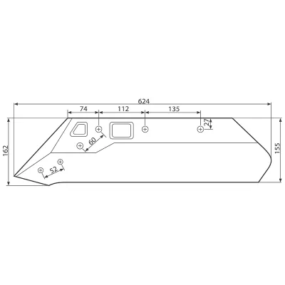 Brazdar KUHN stanga fara dalta 622213 - imagine 5