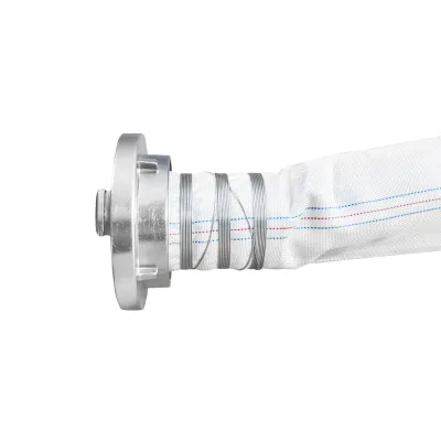 Furtun irigatii/pomp. premium din PVC 4 toli, lungime 20m cu racord aluminiu, max 10bar, panzat Breckner Germany - imagine 3