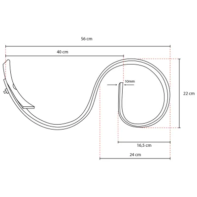 Arc scormonitor cu sageata 560x25x8mm combinator import CPGS-1.2.0 300102 - imagine 5
