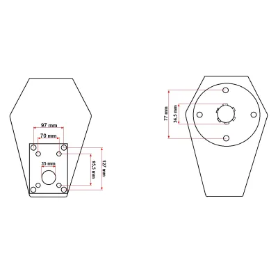 Multiplicator de turatii din aluminiu tata KM7001 profil arbore standard tractoare Z=6 1 3/8 DIN 9611 - imagine 9