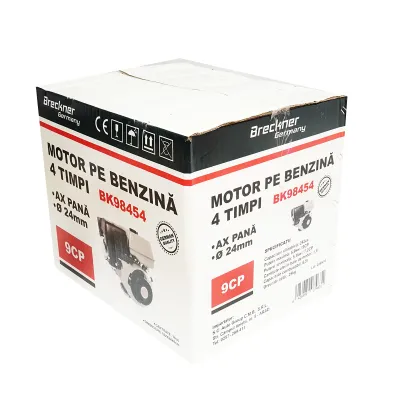 Motor pe benzina 9CP, 4 timpi, ax cu pana 25mm pornire sfoara Breckner Germany - imagine 13
