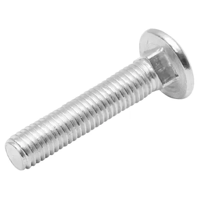 Set 50 buc surub zincat pentru plug DIN 603 M10x50mm - imagine 2