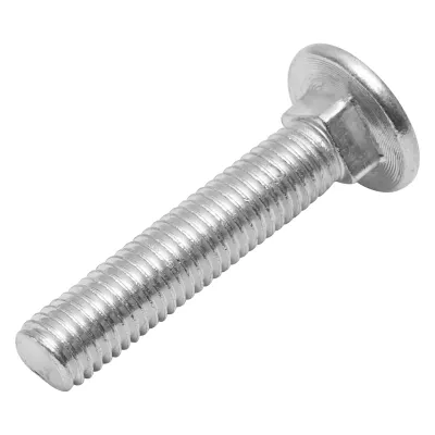 Set 50 buc surub zincat pentru plug DIN 603 M12x60mm - imagine 2